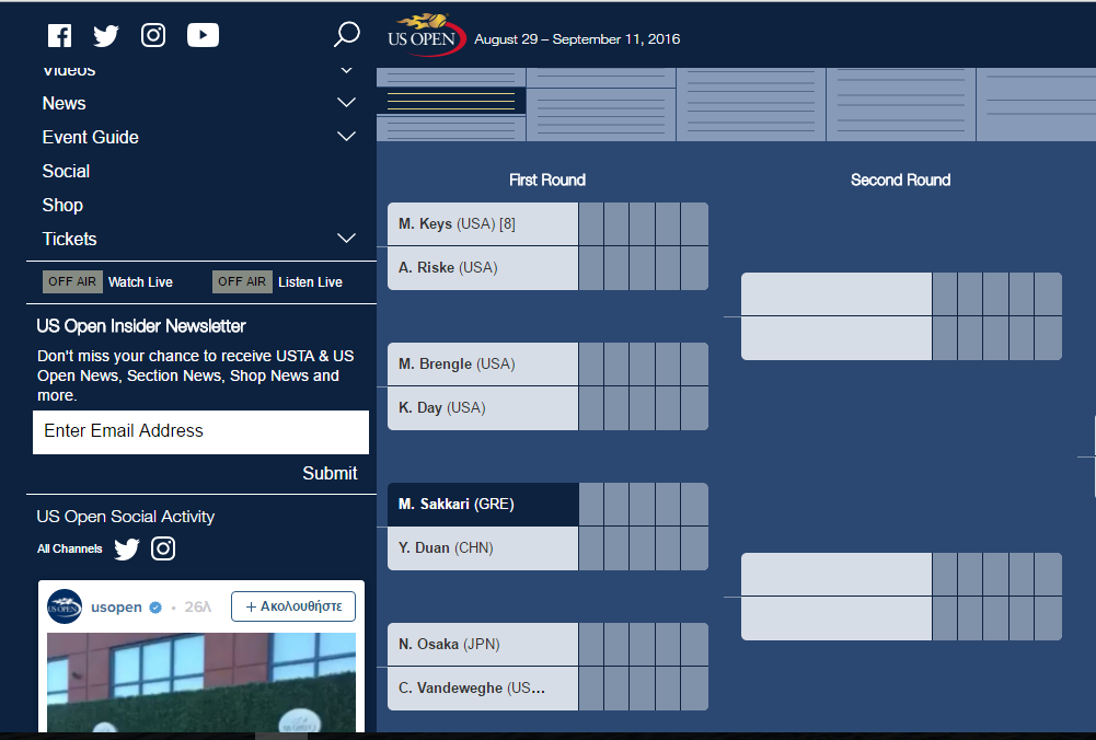 US OPEN SAKKARI