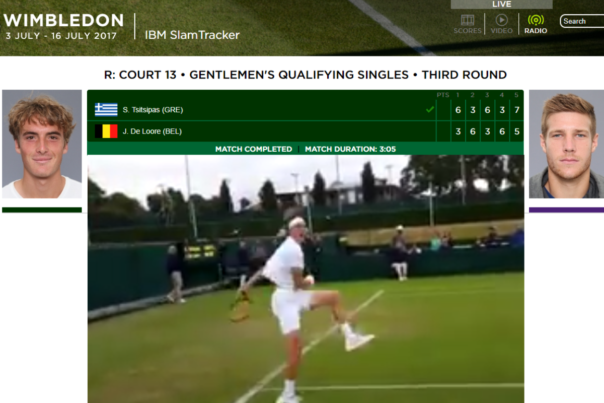 Ο Στέφανος στο κυρίως ταμπλό του Wimbledon (video)