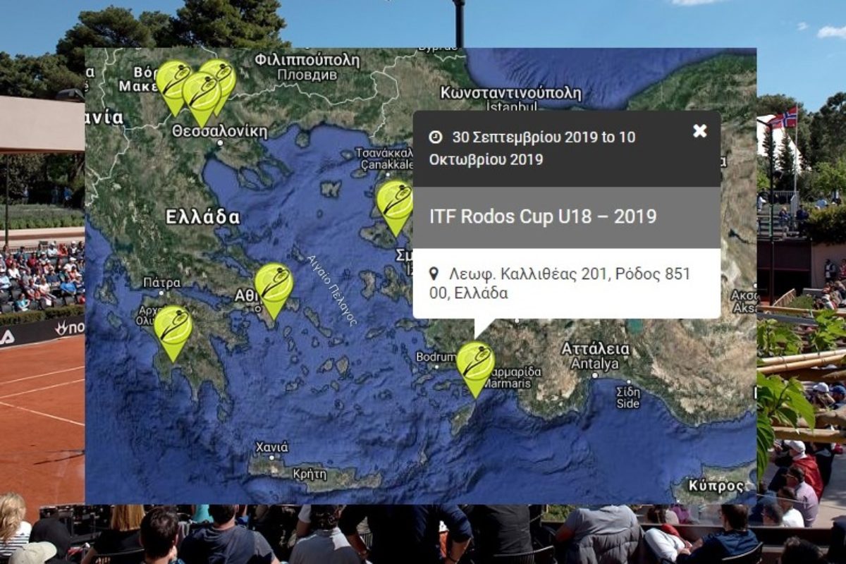 Αντισφαίριση – Tennis Events map